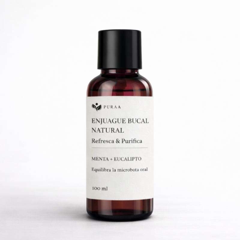 Enjuague Bucal Herbal – Frescura y Protección Natural