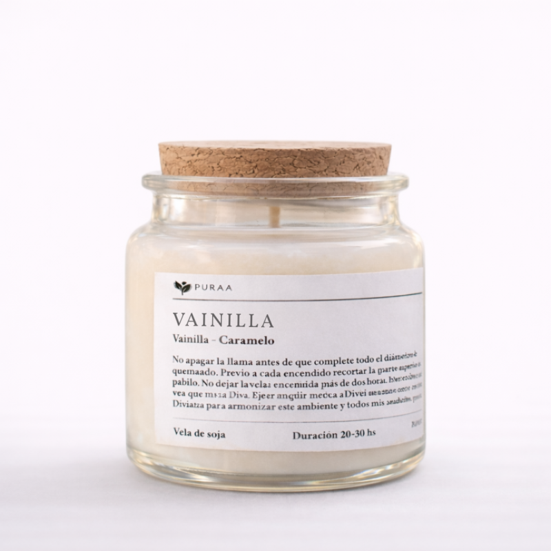 Vela de Soja Grecia – Envase Transparente